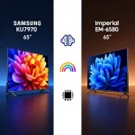 مقایسه تلویزیون امپریال EM-6580 و سامسونگ KU7970